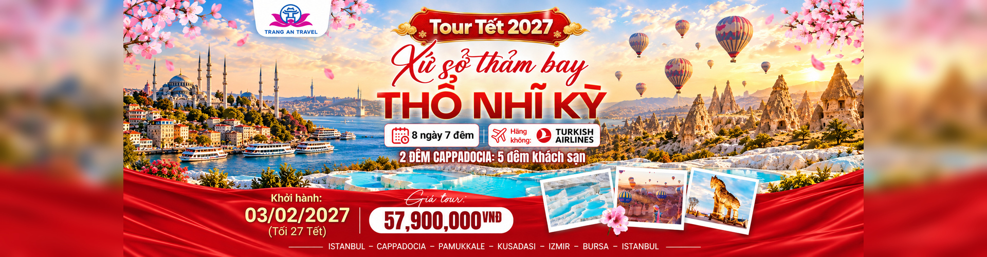 Du lịch thổ nhĩ kỳ tết 2027 