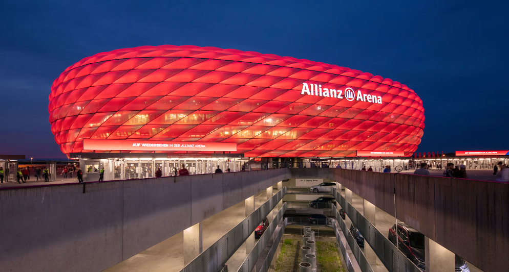 Bên trong sân vận động Allianz Arena