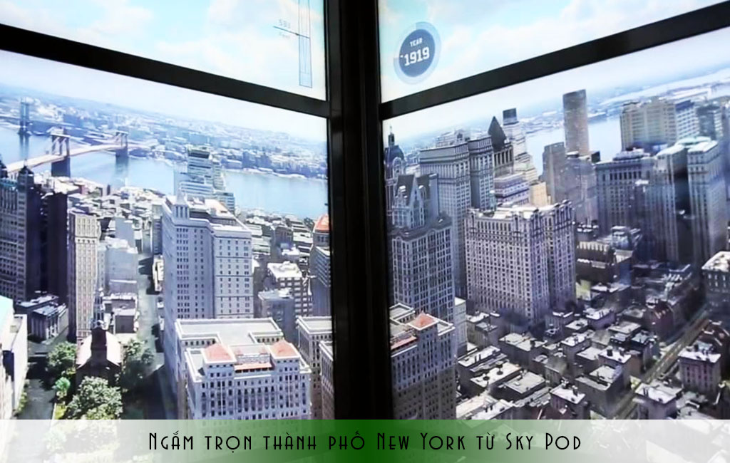 Thành phố New York nhìn từ Sky Pod