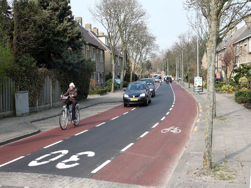 Làn đường đi xe đạp ở Hà Lan