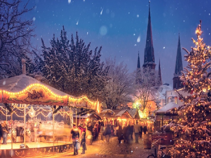 Khu chợ Giáng sinh Dusseldorf