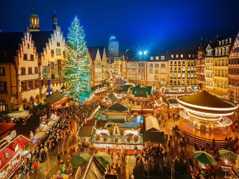 Khu chợ Giáng sinh Frankfurt