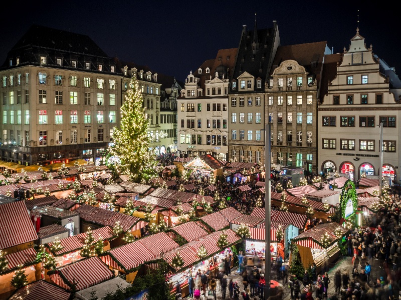 Khu chợ Giáng sinh Leipzig