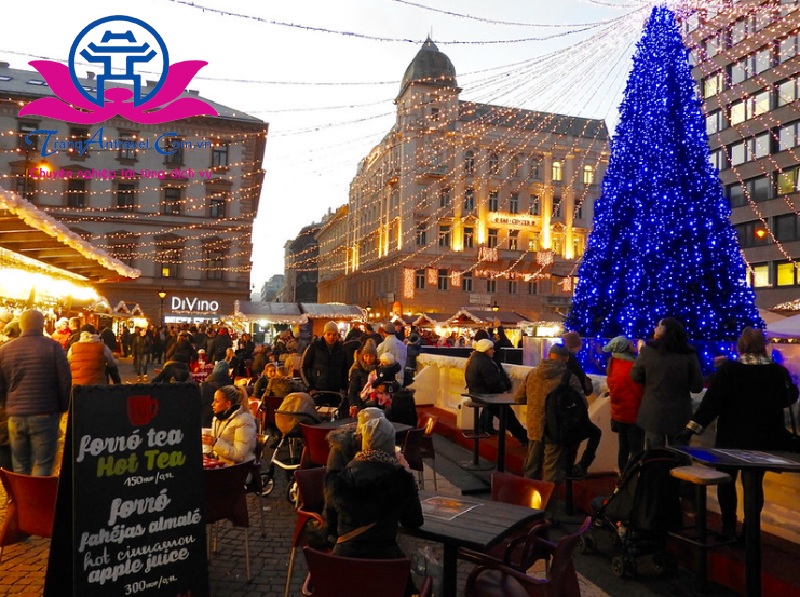 Khu chợ giáng sinh ở Budapest