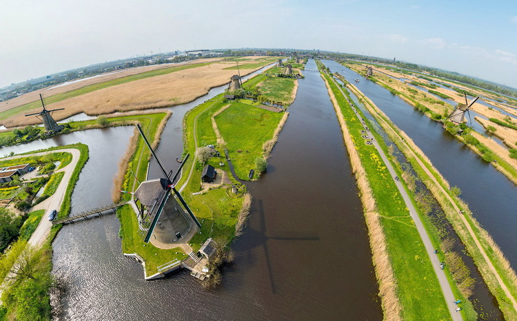 ngôi làng cối xay gió Kinderdijk