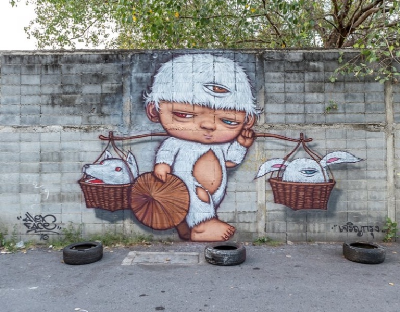 Khám phá nghệ thuật đường phố ở Bangkok