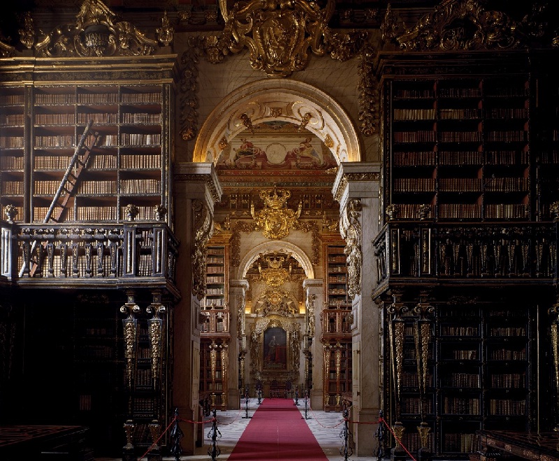 Biblioteca Joanina, Đại học Coimbra, Bồ Đào Nha - một trong những thư viện đẹp nhất Châu Âu