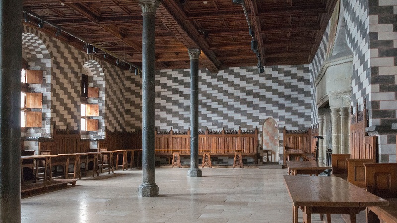 Một góc nhỏ bên trong lâu đài Chillon