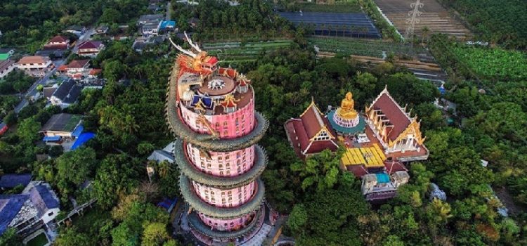 Wat Samphran – Ngôi đền rồng màu hồng tuyệt đẹp nhưng ít được biết đến ở Thái Lan