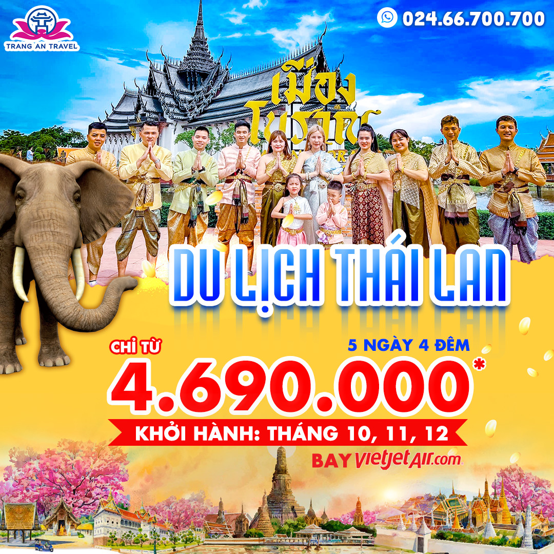Chẳng hạn, tour du lịch Thái Lan và nhiều thị trường khác của TRÀNG AN TRAVEL luôn ra mắt những ưu đãi hấp dẫn nhất.