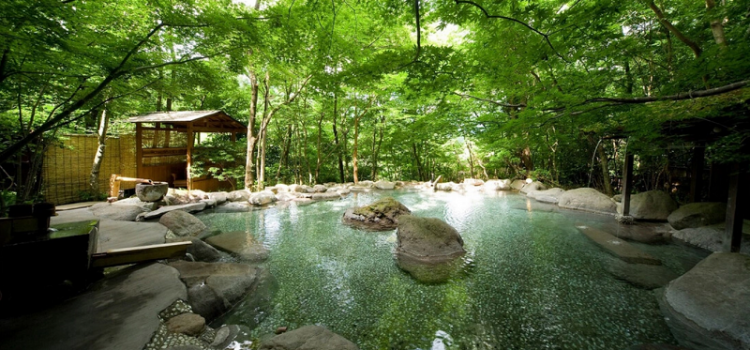 Cách Kyoto và Osaka vài giờ đi tàu, người ta đã có thể tận hưởng tắm suối nước nóng Kinosaki. Đây là một trong những suối nước nóng onsen bậc nhất Nhật Bản.