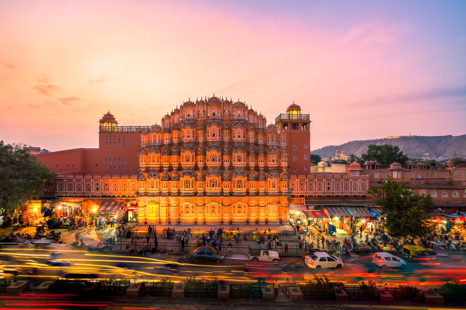 Cung điện Hawa Mahal, điểm du lịch nổi tiếng ở thành phố Jaipur, Ấn Độ